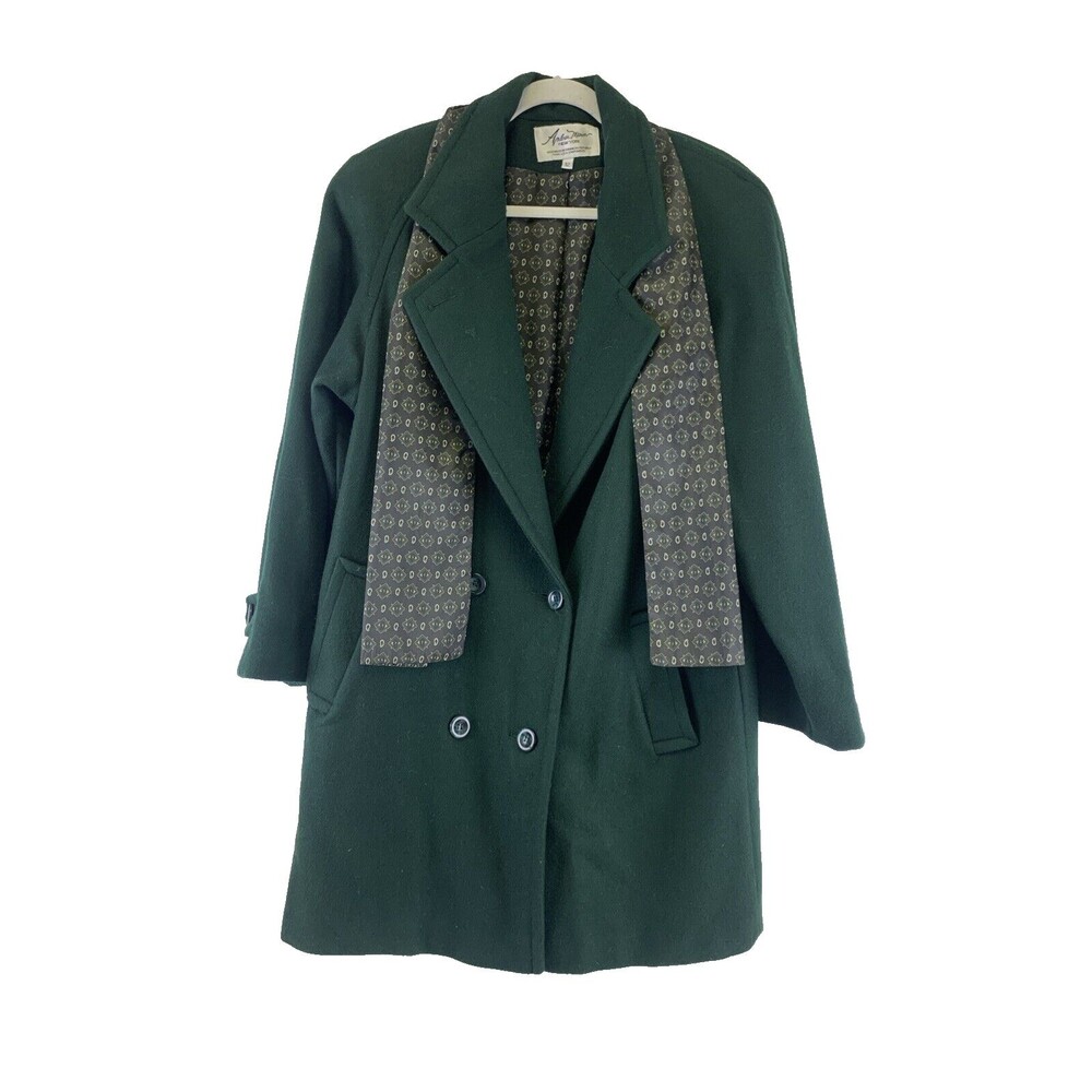 Chic Forest Green Women's Pea Coat